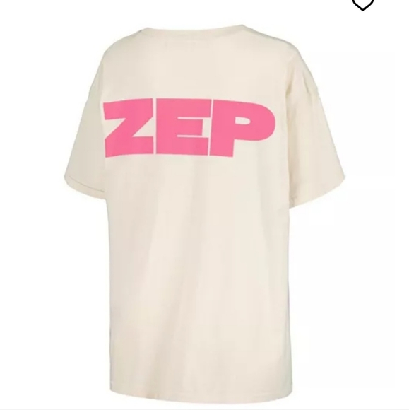 DaydreamerWomen's White Led Zeppelin Block Letters Merch T-shirt - Picture 2 of 9